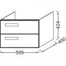 Тумба белый глянец 59,5 см Jacob Delafon Rythmik EB1301-G1C