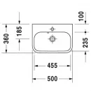 Раковина 50x36 см Duravit Happy D.2 0710500000