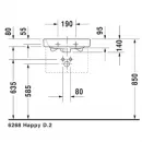 Раковина 50x36 см Duravit Happy D.2 0710500000