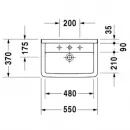 Раковина 55x37 см Duravit Starck 3 0301550000