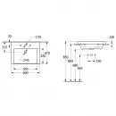 Раковина 60x47 см Villeroy & Boch Subway 3.0 4A706F01