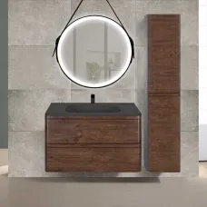 Комплект мебели темное дерево 79,4 см Vincea Vico VMC-2V800RW + VCB-2VP800B + VLM-2N700+