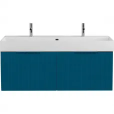 Тумба под раковину Cezares Premium 55448 120,4 см, подвесная, Plisse Blu Petrolio