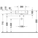 Раковина 50x47 см Duravit Vero Air 2350500000
