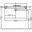 Тумба белый глянец 59,5 см Jacob Delafon Rythmik EB1300-G1C
