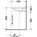Раковина 60x54,5 см Duravit Starck 3 0312600000