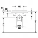 Раковина 60x54,5 см Duravit Starck 3 0312600000