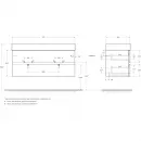 Тумба Ossido 119,7 см Cezares Molveno MOLVENO 46-120-2C-SO-2-OSS