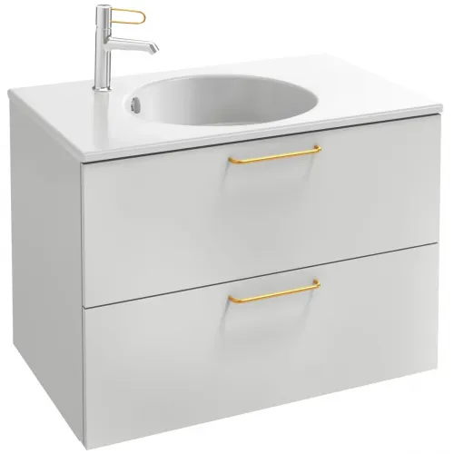Тумба белый глянец 80 см Jacob Delafon Odeon Rive Gauche EB2522-R8-G1C