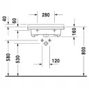 Раковина 60x54,5 см Duravit Starck 3 0309600000