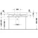 Раковина 100x50,5 см Duravit Happy D.2 2318100000