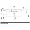 Раковина 100x50,5 см Duravit Happy D.2 2318100000