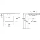 Раковина 65x49 см Villeroy & Boch Subway 2.0 7113FA01
