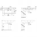 Раковина 100x47 см Villeroy & Boch Subway 3.0 4A70A301