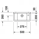 Раковина 50x26 см Duravit Starck 3 0751500008