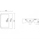 Раковина 55,5x43,5 см BelBagno Antareo BB0123L