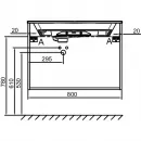 Тумба белый глянец 80 см Jacob Delafon Odeon Rive Gauche EB2522-R6-G1C