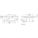 Раковина 130x47,5 см Villeroy & Boch Subway 3.0 4A70D101