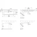 Раковина 130x47,5 см Villeroy & Boch Subway 3.0 4A70D201