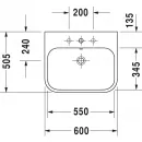 Раковина 60x50,5 см Duravit Happy D.2 2318600000
