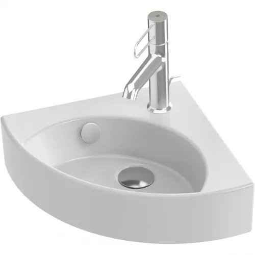 Раковина Jacob Delafon Odeon Rive Gauche EGP112-00 34x34 см, угловая, накладная, подвесная, белый
