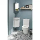 Раковина Jacob Delafon Odeon Rive Gauche EGP112-00 34x34 см, угловая, накладная, подвесная, белый