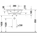 Раковина 63x49 см Duravit Viu 2344630000