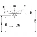 Раковина 63x49 см Duravit Viu 2344630000