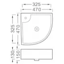 Раковина Aquatek AQ5166B-00 47x47 см, белый