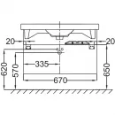 Тумба оливковый глянец 67 см Jacob Delafon Odeon Up EB890-G95