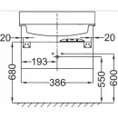 Тумба белый глянец 38,6 см Jacob Delafon Rythmik EB1036-G1C