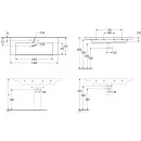 Раковина 130x47,5 см Villeroy & Boch Subway 3.0 4A70D501