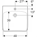 Раковина 55x55 см Geberit Renova Comfort 258557000