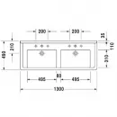 Раковина 130x49 см Duravit Starck 3 0332130000