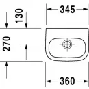 Раковина 36x27 см Duravit D-Code 07053600002