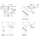 Раковина 55x44 см Villeroy & Boch Subway 3.0 4A70F601