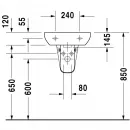 Раковина 45x34 см Duravit D-Code 07054500002