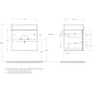 Тумба Nero 59,7 см Cezares Molveno MOLVENO 46-60-2C-SO-NR