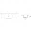 Комплект мебели белый глянец 121,5 см Vincea Mia VMC-2MC120GW + VBS-13120 + VLM-2K120