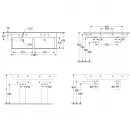 Раковина 130x47,5 см Villeroy & Boch Subway 3.0 4A71D501