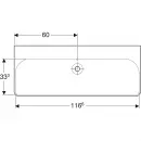 Раковина 120x48 см Geberit Smyle Square 500.225.01.1