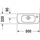 Раковина 50x22 см Duravit D-Code 07065000082