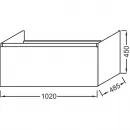 Тумба оливковый глянец 102 см Jacob Delafon Odeon Up EB883-G95
