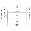 Раковина 100x47 см Duravit DuraSquare 2353100041
