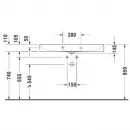 Раковина 100x47 см Duravit DuraSquare 2353100041