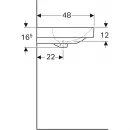 Раковина 90x48 см Geberit Smyle Square 500.250.01.1