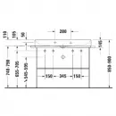 Раковина 100x47 см Duravit DuraSquare 2353100043