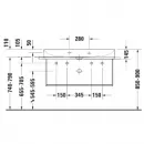 Раковина 100x47 см Duravit DuraSquare 2353100043