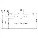 Раковина 100x47 см Duravit DuraSquare 2353100043