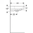 Раковина 55x44 см Geberit Smyle Square 500.259.01.1